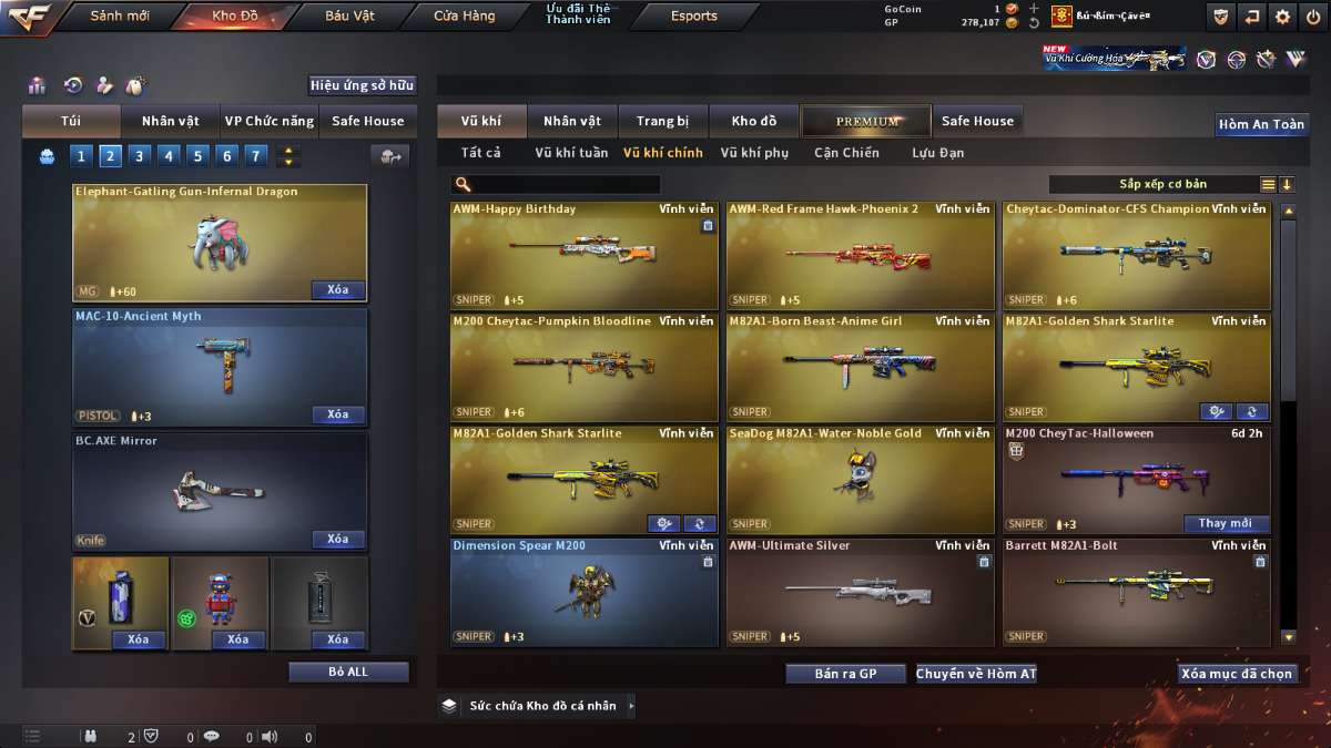 shop acc cf uy tin gia re